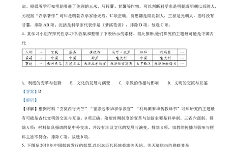 精品解析：2022年四川省德阳市中考历史真题（解析版）_8历史中考复习_2025年中考复习资料_中考真题（近三年）_2022年中考历史试卷114份_精品解析：2022年四川省德阳市中考历史真题