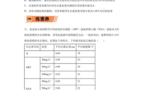 课时32生长素的发现及生理作用-2023年高考生物一轮复习小题多维练（原卷版）_通用版（老高考）复习资料_2023年复习资料_一轮复习_2023年高考生物一轮复习小题多维练（全国通用）