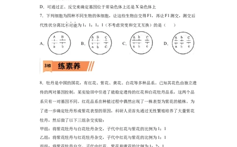 课时17孟德尔遗传实验的科学方法-2023年高考生物一轮复习小题多维练（原卷版）_通用版（老高考）复习资料_2023年复习资料_一轮复习_2023年高考生物一轮复习小题多维练（全国通用）