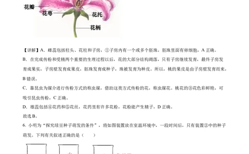精品解析：2022年吉林省长春市中考生物真题（解析版）_6生物中考复习_2025中考复习资料_中考真题（近三年）_2022年生物中考真题114份_精品解析：2022年吉林省长春市中考生物真题