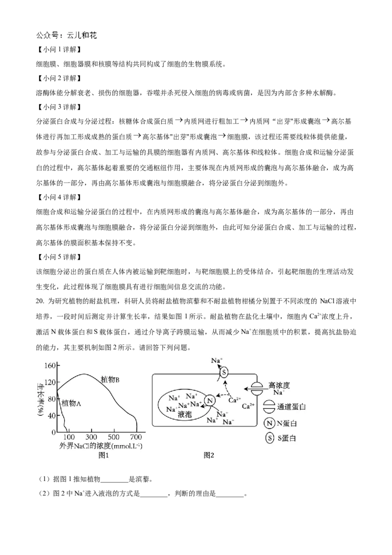 贵州省六盘水市2024&mdash;2025学年高一上学期期中考试生物试题Word版含解析_2024年12月试卷_1203贵州省六盘水市2024-2025学年高一上学期11月期中考试