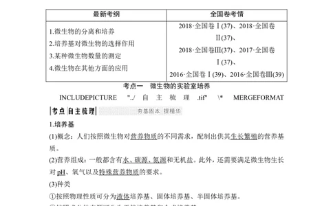 选修一第34讲_新高考复习资料_2022年新高考复习资料_2022年一轮复习最新版_1.2022年高考生物一轮复习全国通用版_2022年新高考生物一轮复习讲义（最新版）_赠送word习题库_选修1