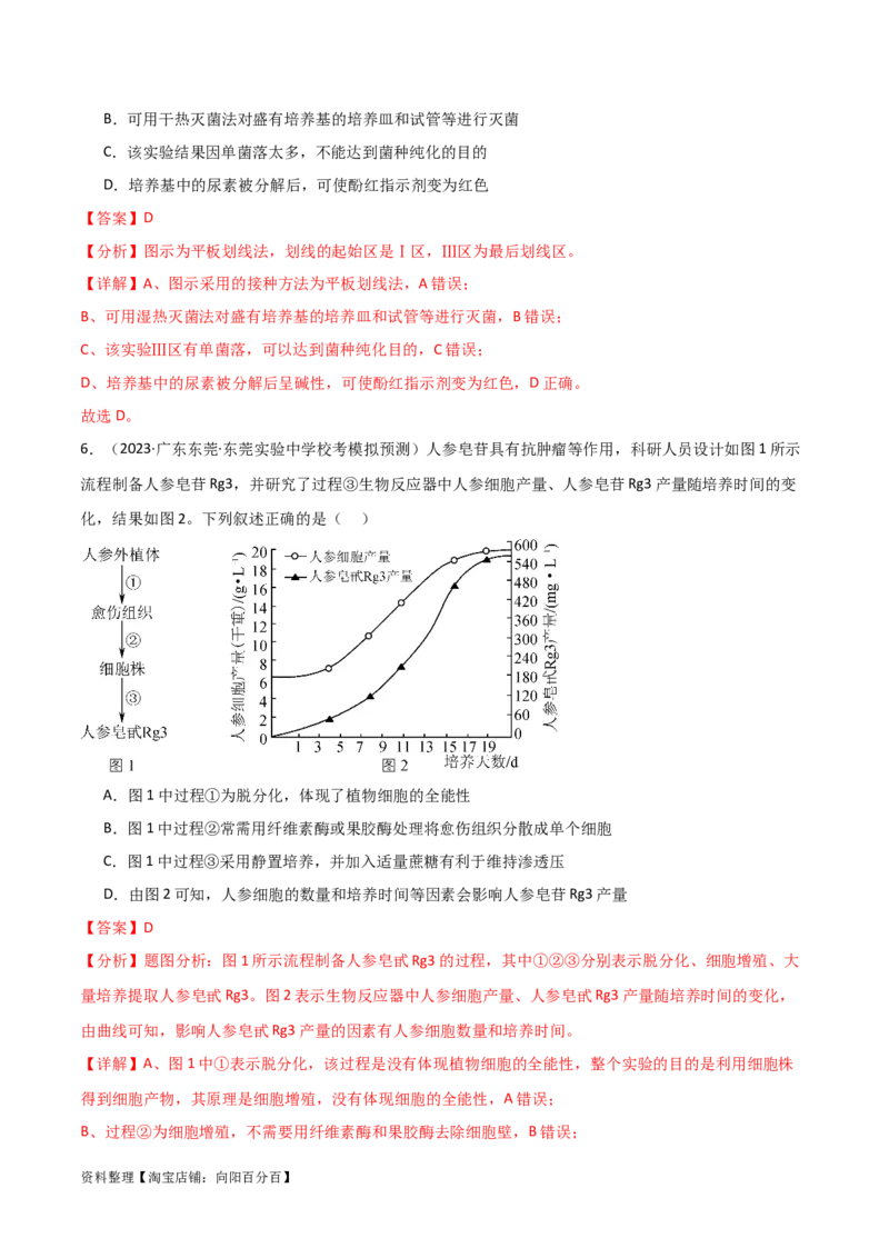 选择性必修3生物技术与工程测试卷（解析版）_新高考复习资料_2024年新高考复习资料_一轮复习资料_完备战2024年高考生物一轮复习考点帮（新高考）_选择性必修3