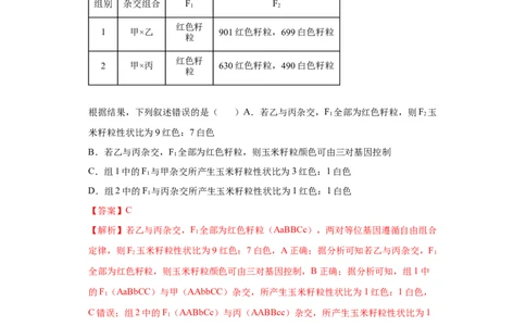 课时19自由组合定律及巧解特殊分离比-2023年高考生物一轮复习小题多维练（解析版）_通用版（老高考）复习资料_2023年复习资料_一轮复习_2023年高考生物一轮复习小题多维练（全国通用）