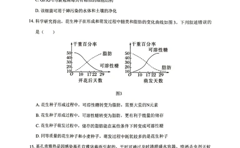 贵百河2025-10月考高一生物试卷_2025年10月高一试卷_251022广西贵百河2025-2026学年高一上学期10月考试卷_贵百河2025-10月考高一生物试卷含答案