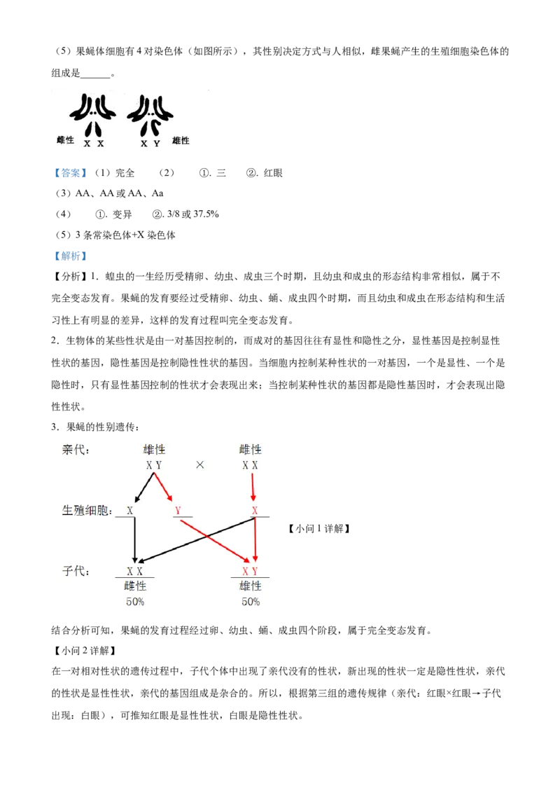 精品解析：2022年山东省滨州市中考生物真题（解析版）_6生物中考复习_2025中考复习资料_中考真题（近三年）_2022年生物中考真题114份_精品解析：2022年山东省滨州市中考生物真题