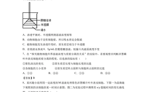 重难点04物质的运输（原卷版）_通用版（老高考）复习资料_2023年复习资料_专项复习_2023年高考生物热点&middot;重点&middot;难点专练（全国通用）