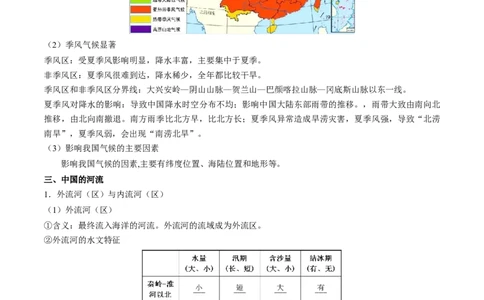 考点15中国的自然环境-备战2023年中考地理考点一遍过_7地理中考复习_2023年中考复习资料_专项复习_2023年中考地理考点一遍过-----