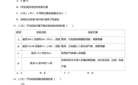 2025年广东省广州市增城区中考一模化学试卷-题目版_初中近3年全区全科一模真题_2025年广州初三一模各区全科真题卷（73份）_化学2025年广州中考一模