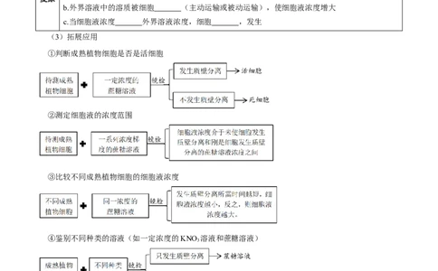 题型3物质进出细胞的方式（核心知识）（原卷版）_新高考复习资料_2023年新高考复习资料_二轮复习_技巧点拨备战2023年高考生物二轮题型复习讲解286731240