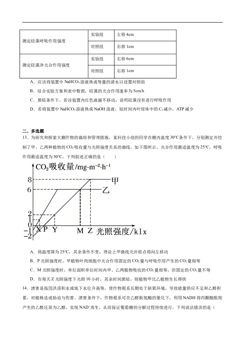 邵阳市第二中学2025-2026学年高一下学期入学测试生物试卷_2026年03月高一试卷_260317湖南省邵阳市第二中学2025-2026学年高一下学期入学测试试卷（全科）