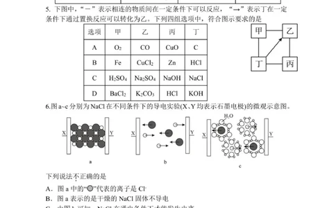 高一化学试卷_2025年10月高一试卷_251013安徽省蚌埠市A层高中2025-2026学年高一上学期10月月考_安徽省蚌埠市A层高中2025-2026学年高一上学期10月月考化学试题（图片版，含答案）
