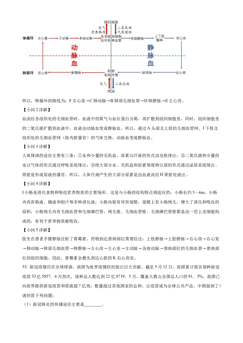 精品解析：2022年湖南省娄底市中考生物真题（解析版）_6生物中考复习_2025中考复习资料_中考真题（近三年）_2022年生物中考真题114份_精品解析：2022年湖南省娄底市中考生物真题