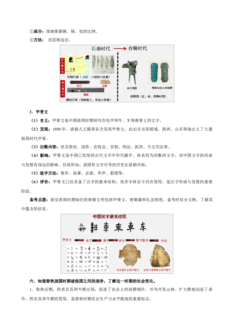 重难点01中国境内早期人类与文明的起源、早期国家与社会变革（解析版）_8历史中考复习_2023年中考复习资料_专项复习_冲刺中考2023年历史时事热点抢分集训+重难点抢分攻略