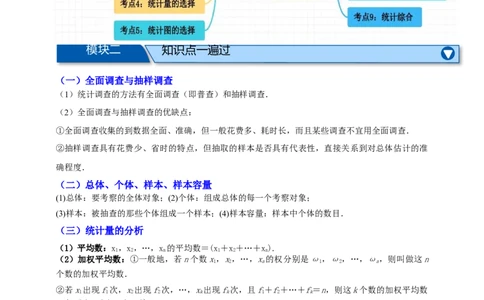 专题01统计九大考点+知识串讲-2026年中考数学总复习重难考点强化训练（全国通用）(原卷版）_中考复习资料_语数英物化_2数学中考复习_2026年中考复习（更新中）