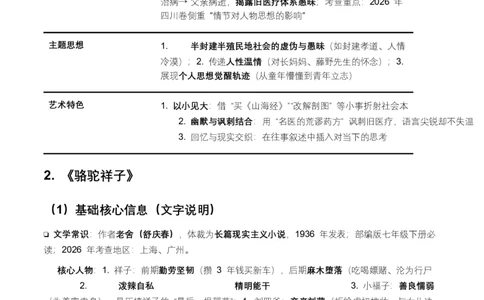 2026年全国各地中考语文一轮复习讲义：名著阅读（全国通用）(原卷）_中考复习资料_语数英物化_1语文中考复习_2026年中考复习（更新中）_2026年全国中考语文一轮复习讲义