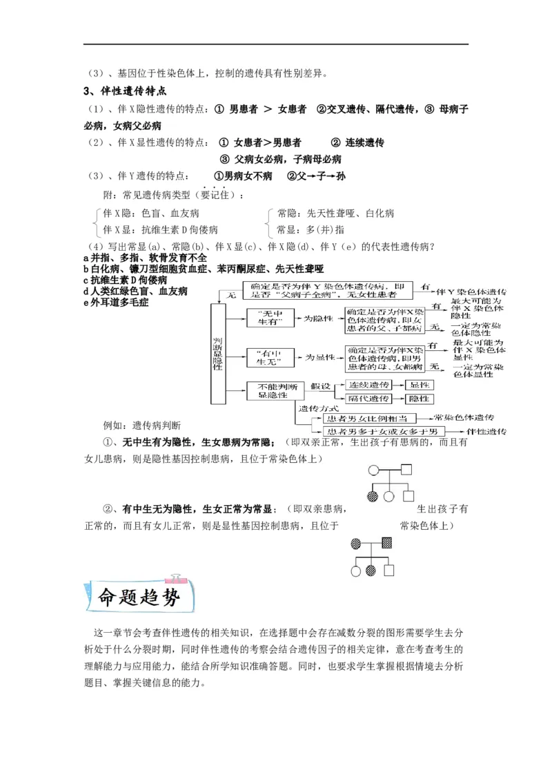 重难点09减数分裂与伴性遗传（原卷版）_通用版（老高考）复习资料_2023年复习资料_专项复习_2023年高考生物热点&middot;重点&middot;难点专练（全国通用）