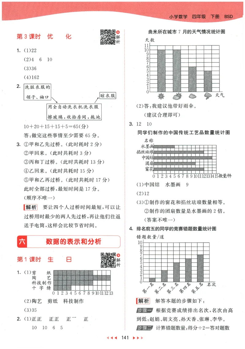 2026春《53天天练》数学BSD4下参考答案_2026春小学教辅大合集_7-26春《53天天练》系列_26春《53天天练》数学_26春北师大版数学1-6年级下册《53天天练》_2026春《53天天练》数学BSD4下