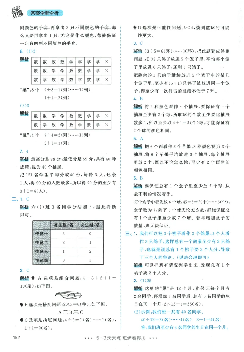 2026春《53天天练》数学RJ6下参考答案_2026春小学教辅大合集_7-26春《53天天练》系列_26春《53天天练》数学_26春人教版数学1-6年级下册《53天天练》_2026春《53天天练》数学RJ6下