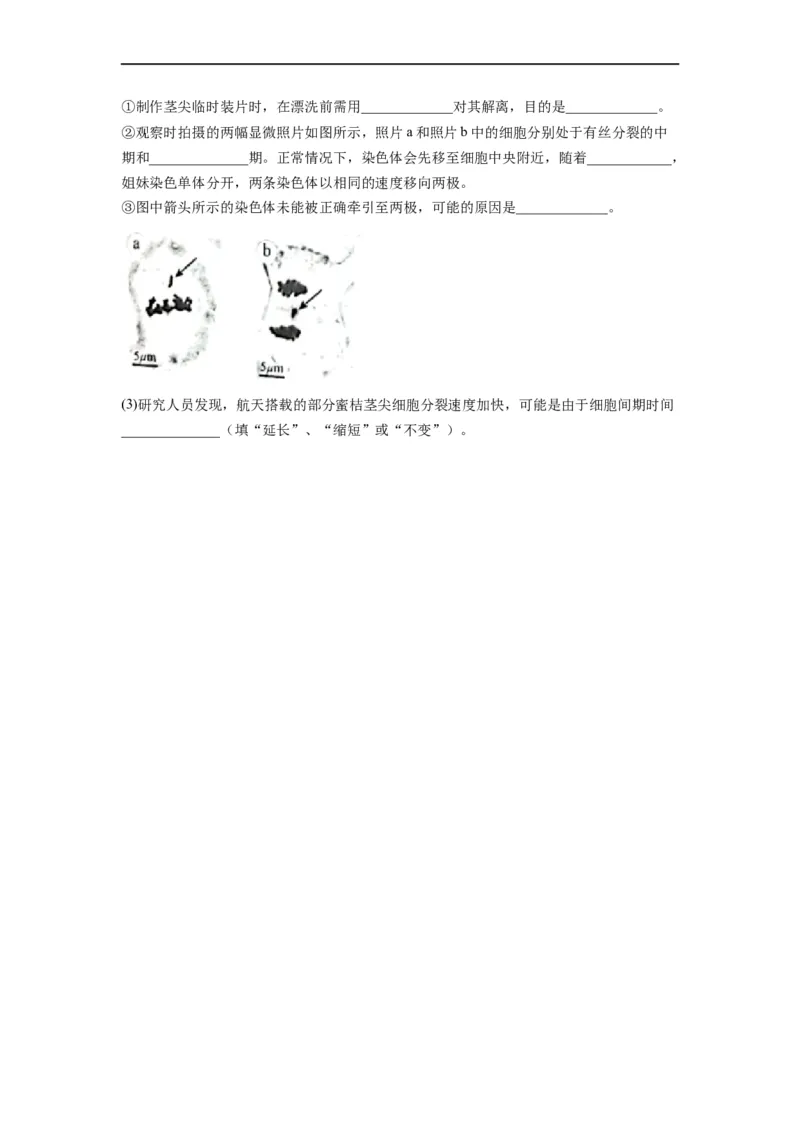 重难点07细胞的生命历程（原卷版）_通用版（老高考）复习资料_2023年复习资料_专项复习_2023年高考生物热点&middot;重点&middot;难点专练（全国通用）