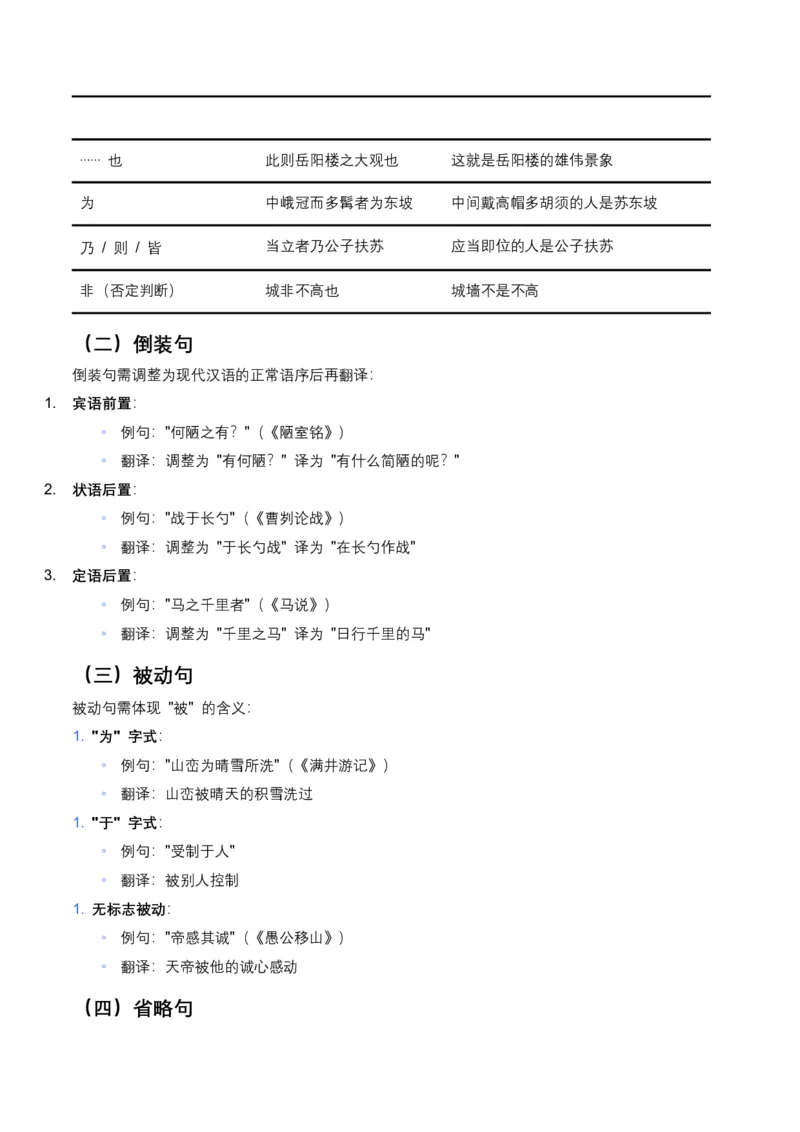 2026年全国中考语文一轮复习讲义：古诗文阅读之（文言句子翻译）（全国适用）(原卷）_中考复习资料_语数英物化_1语文中考复习_2026年中考复习（更新中）
