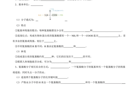 题型1细胞的分子组成及其功能（核心知识）（原卷版）_新高考复习资料_2023年新高考复习资料_二轮复习_技巧点拨备战2023年高考生物二轮题型复习讲解286731240