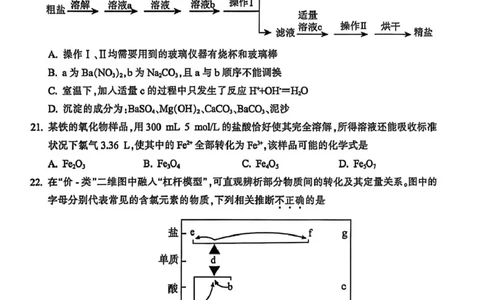 高一化学_2026年02月高一试卷_260215浙江省金华十校2025-2026学年高一上学期2月期末（全）_浙江省金华十校2025-2026学年高一上学期2月期末化学试题（图片版，含答案）