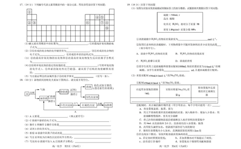 高一上学期期末化学1_8_高一化学试题_题签_JISB4_2026年01月高一试卷_260122吉林省普通高中友好学校联合体2025-2026学年高一上学期期末联考