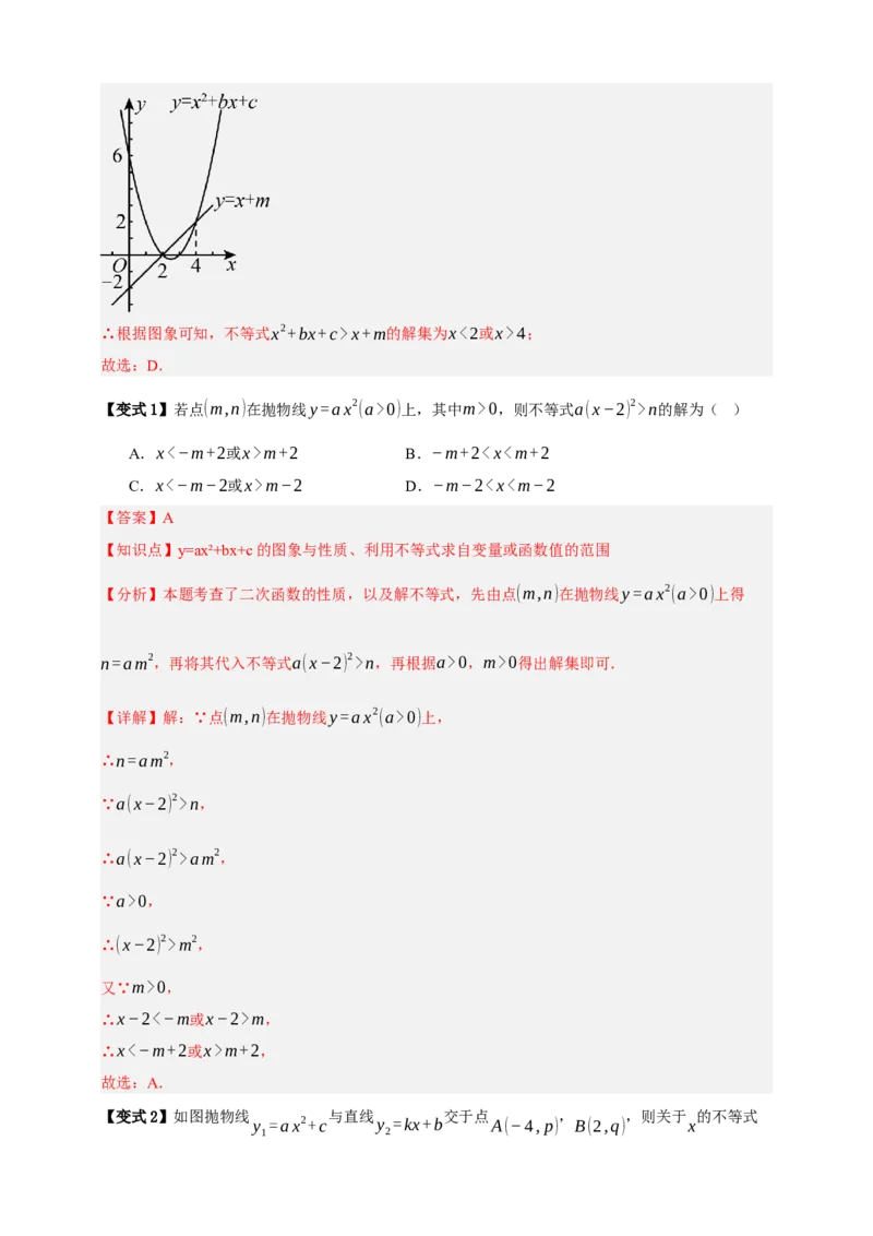 专题04二次函数及其应用十五大考点+知识串讲-2026年中考数学总复习重难考点强化训练（全国通用）(解析版）_中考复习资料_语数英物化_2数学中考复习_2026年中考复习（更新中）