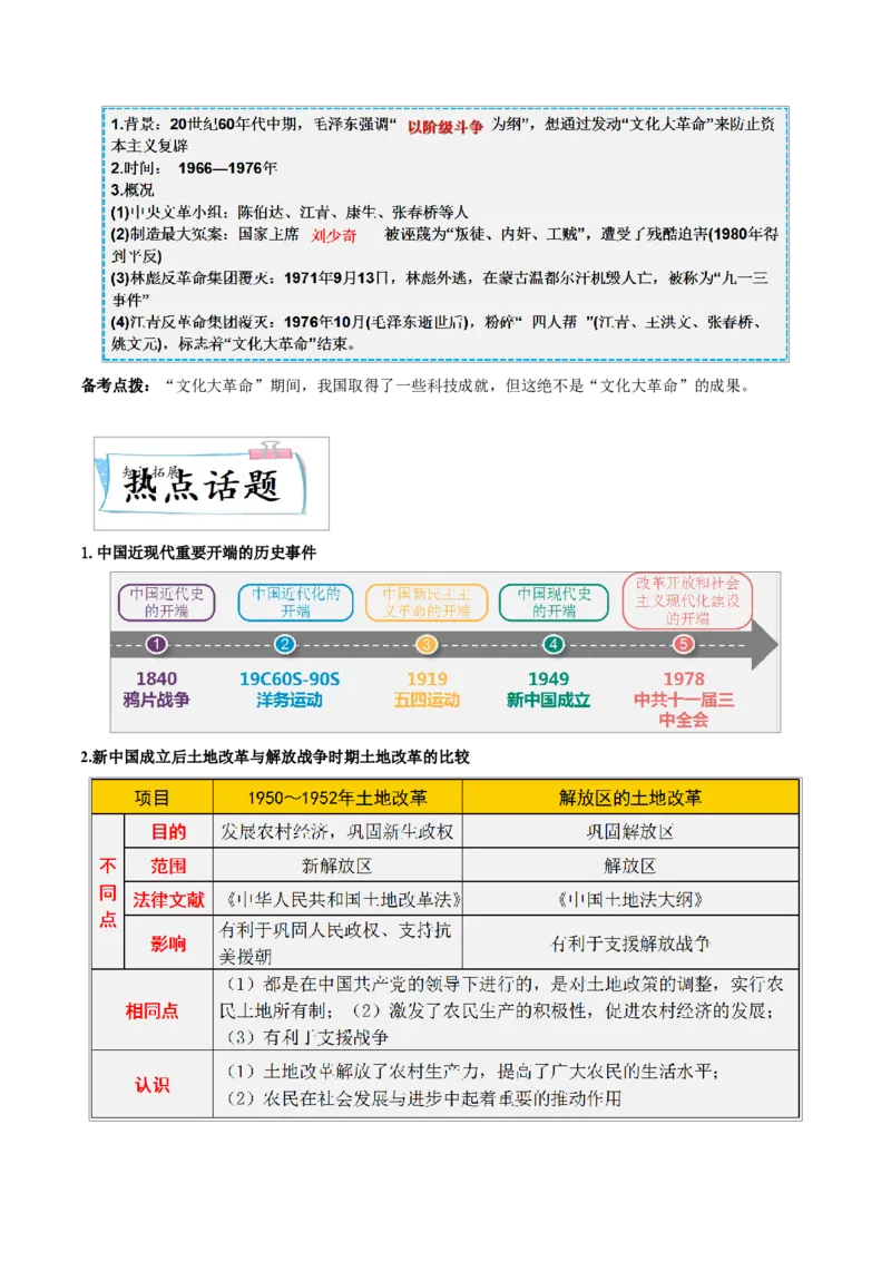 重难点09中华人民共和国的成立和巩固、社会主义制度的建立与社会主义建设的探索（解析版）_8历史中考复习_2023年中考复习资料_专项复习