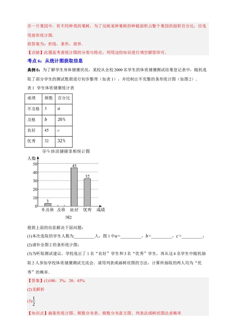 专题01统计（知识串讲+9大考点）-2026年中考数学总复习重难考点强化训练（全国通用）(解析版）_中考复习资料_语数英物化_2数学中考复习_2026年中考复习（更新中）