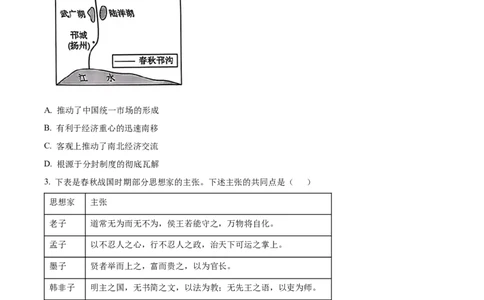 重庆市主城区七校联考2024-2025学年高一上学期期末考试历史试题Word版无答案_2025年03月试卷_0313重庆市主城区七校联考2024-2025学年高一上学期期末考试