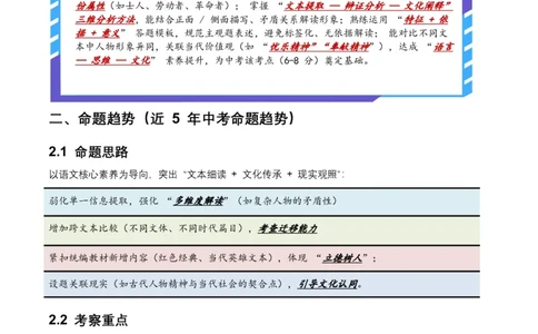 2026年全国中考语文一轮复习讲义：古诗文阅读之把握人物形象（全国适用）（原卷）_中考复习资料_语数英物化_1语文中考复习_2026年中考复习（更新中）_2026年全国中考语文一轮复习讲义
