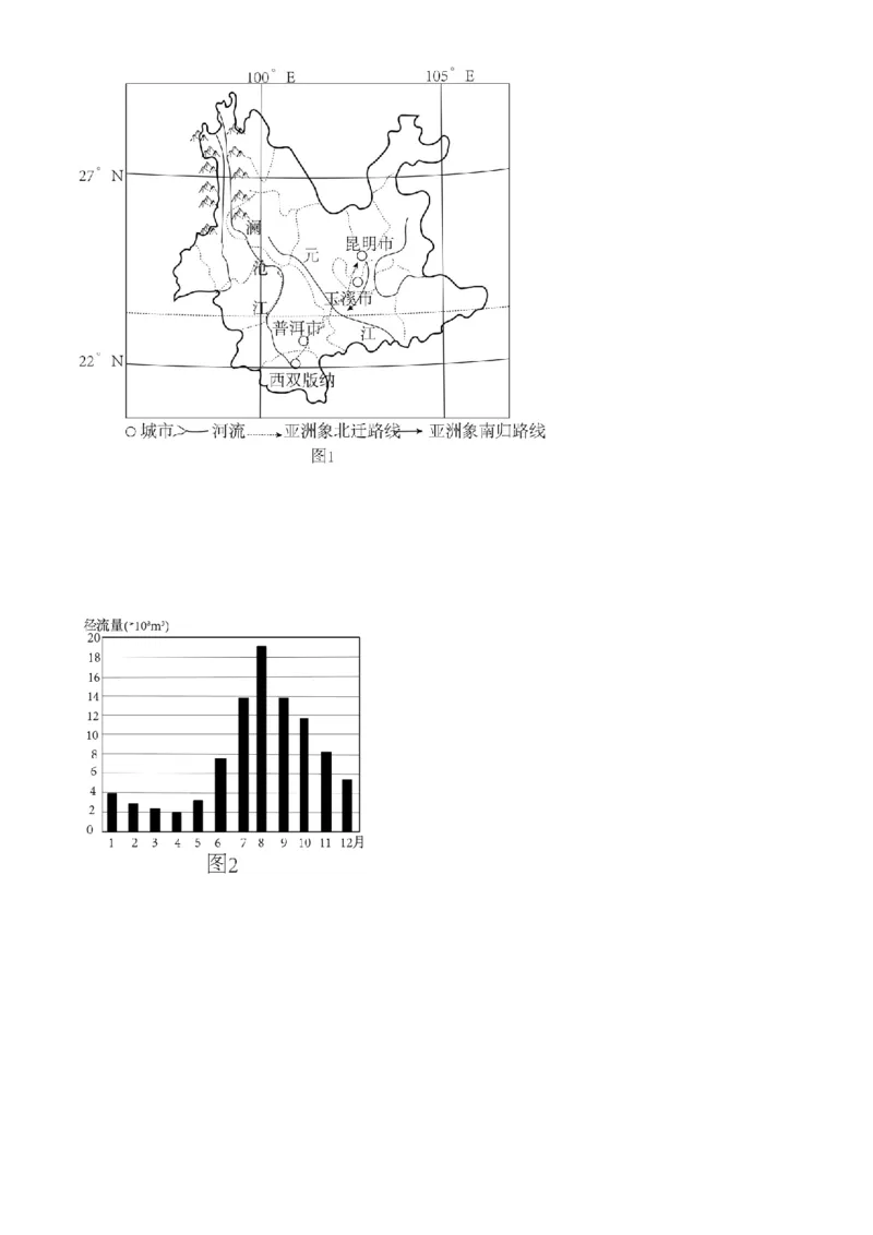 精品解析：2022年江苏省苏州市中考地理真题（原卷版）_7地理中考复习_2025中考复习资料_中考真题（近三年）_2022年中考地理试卷104份_精品解析：2022年江苏省苏州市中考地理真题