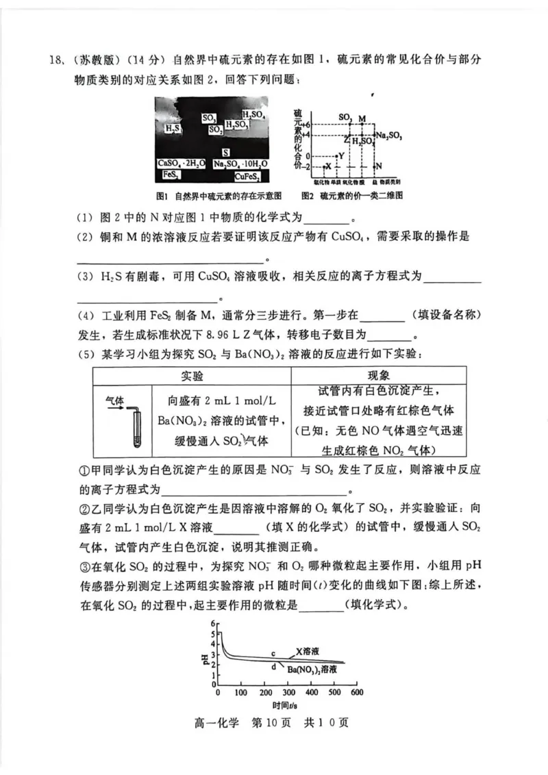 高一化学_2026年02月高一试卷_260206河北省邯郸市魏县NT20考试2025-2026学年高一上学期1月月考_河北省邯郸市魏县NT20考试2025-2026学年高一上学期1月月考化学试题（图片版，含解析）