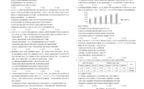 金太阳&middot;江西省2025一2026学年高一年级上学期学科期末素养训练思想政治_2026年02月高一试卷_260210金太阳&middot;江西省2025一2026学年高一年级上学期学科期末素养训练（26-237A）（全）