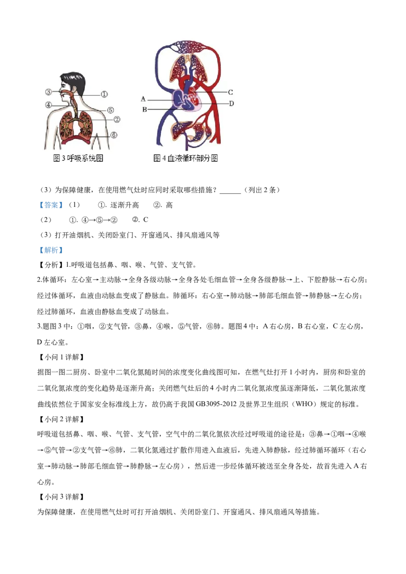 精品解析：2024年重庆市中考生物试题（解析版）_new_6生物中考复习_2025中考复习资料_中考真题（近三年）_2024年生物中考真题
