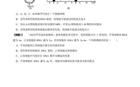 题型9与细胞周期有关的实验分析（题型归纳）（原卷版）_新高考复习资料_2023年新高考复习资料_二轮复习_技巧点拨备战2023年高考生物二轮题型复习讲解286731240