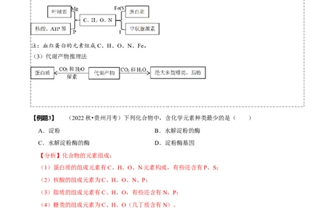 题型1细胞的分子组成及其功能（题型归纳）（解析版）_新高考复习资料_2023年新高考复习资料_二轮复习_技巧点拨备战2023年高考生物二轮题型复习讲解286731240