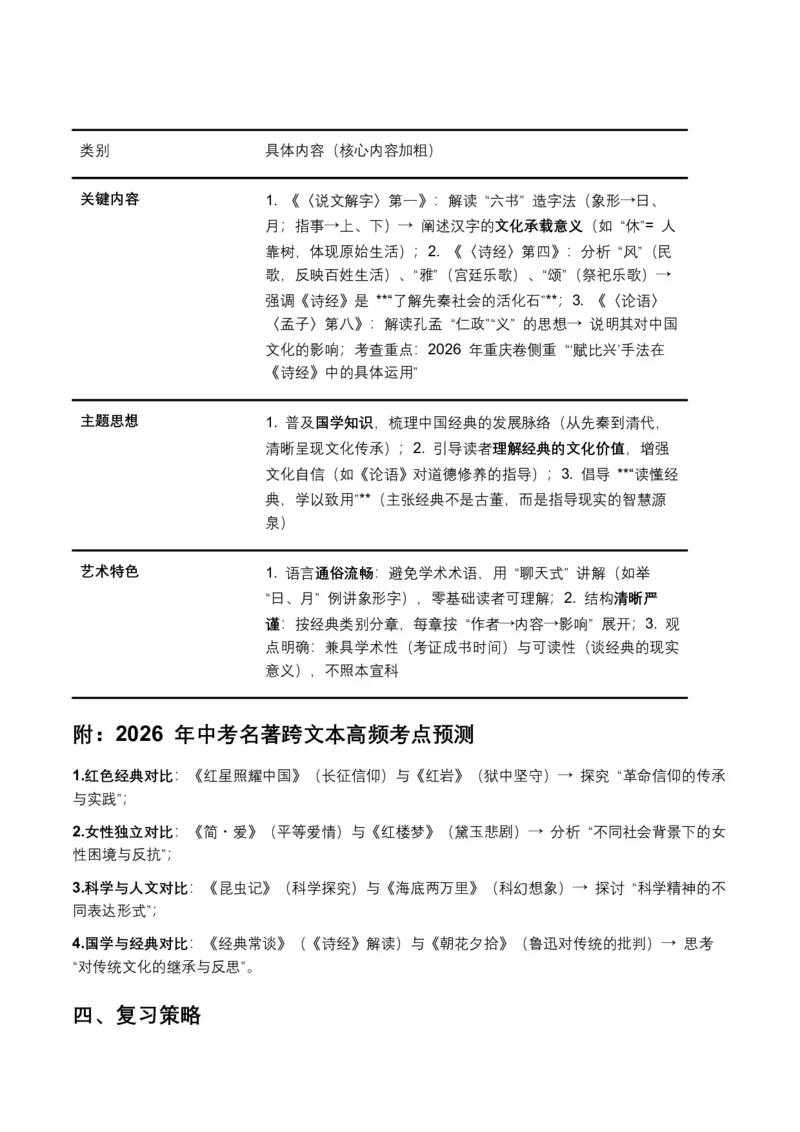 2026年全国各地中考语文一轮复习讲义：名著阅读（全国通用）(含答案解析）_中考复习资料_语数英物化_1语文中考复习_2026年中考复习（更新中）_2026年全国中考语文一轮复习讲义