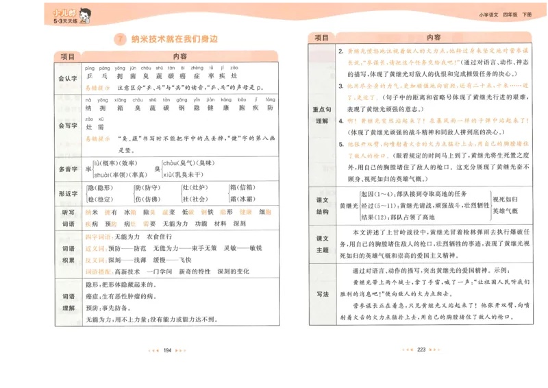 20265.3天天练小学四下语文课堂笔记_2026春小学教辅大合集_7-26春《53天天练》系列_26春《53天天练》语文_26春《53天天练》语文4下