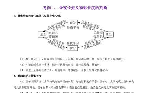 考点02地球的运动-备战2023年中考地理考点一遍过_7地理中考复习_2023年中考复习资料_专项复习_2023年中考地理考点一遍过-----