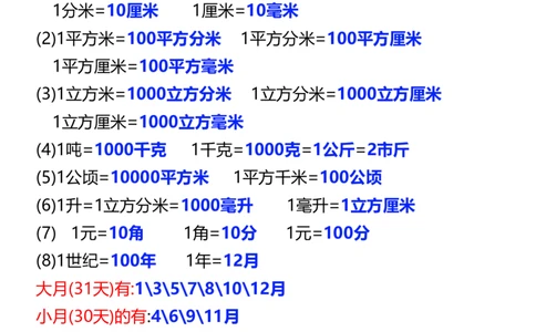26春六年级下册数学必背公式汇总_2026春人教数学必背公式汇总