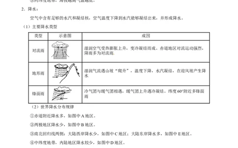 考点05天气与气候-备战2023年中考地理考点一遍过_7地理中考复习_2023年中考复习资料_专项复习_2023年中考地理考点一遍过-----