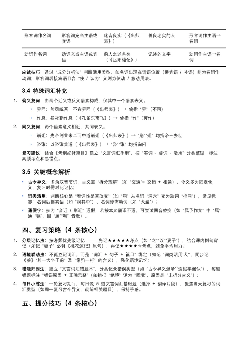 2026年全国中考语文一轮复习讲义：古诗文阅读（文言词汇）（全国适用）（含答案解析）_中考复习资料_语数英物化_1语文中考复习_2026年中考复习（更新中）