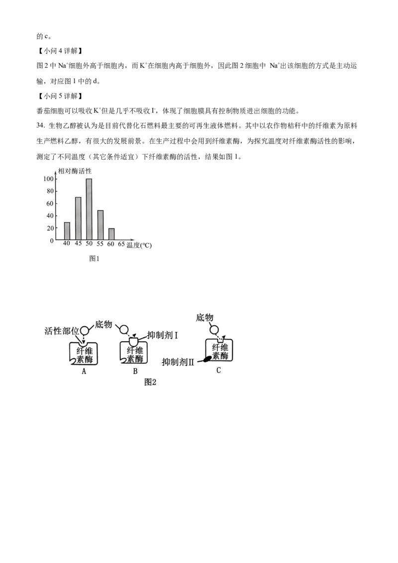 重庆市主城区七校联考2024-2025学年高一上学期期末考试生物试题Word版含解析_2025年03月试卷_0313重庆市主城区七校联考2024-2025学年高一上学期期末考试