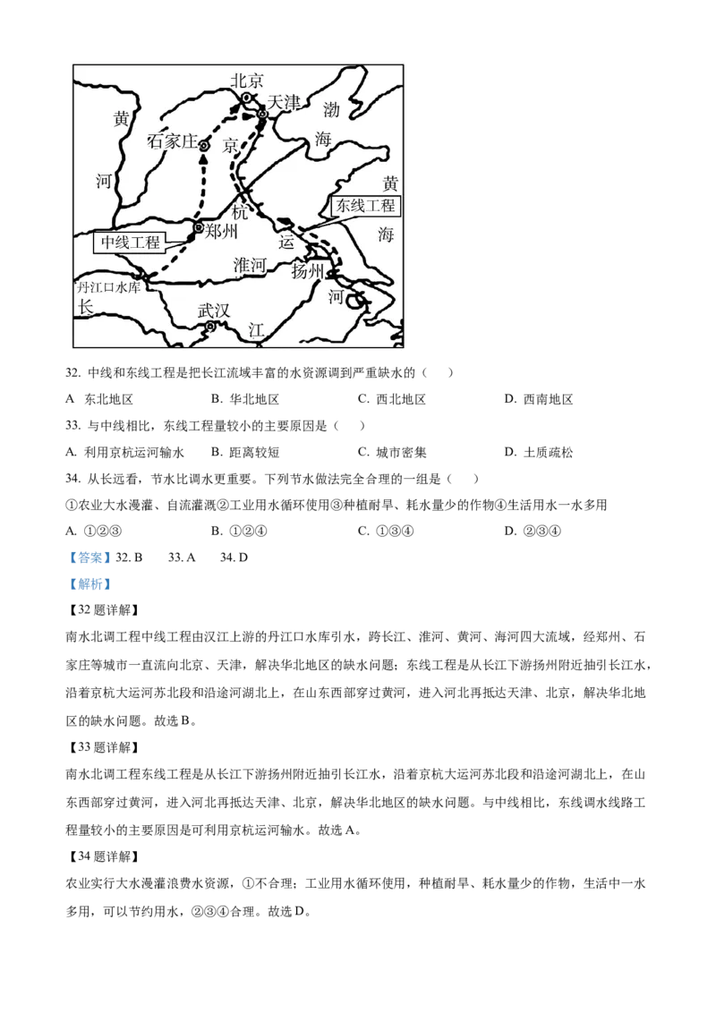 精品解析：2022年辽宁省葫芦岛市中考地理真题（解析版）_7地理中考复习_2025中考复习资料_中考真题（近三年）_2022年中考地理试卷104份_精品解析：2022年辽宁省葫芦岛市中考地理真题