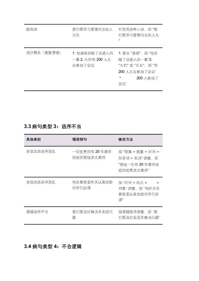 2026年全国中考语文一轮复习讲义：病句辨析（全国通用）（原卷）_中考复习资料_语数英物化_1语文中考复习_2026年中考复习（更新中）_2026年全国中考语文一轮复习讲义