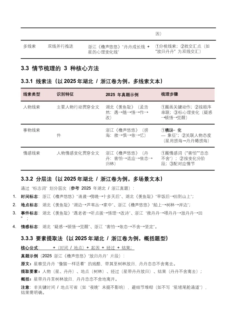 2026年全国中考语文一轮复习讲义：记叙文情节梳理（全国适用）（含答案解析）_中考复习资料_语数英物化_1语文中考复习_2026年中考复习（更新中）_2026年全国中考语文一轮复习讲义