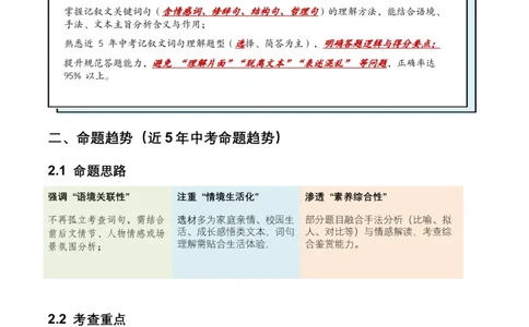 2026年全国中考语文一轮复习讲义：记叙文词句理解（全国适用）（原卷）_中考复习资料_语数英物化_1语文中考复习_2026年中考复习（更新中）_2026年全国中考语文一轮复习讲义